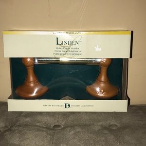 Linden Medium Oak Toilet Paper Holder